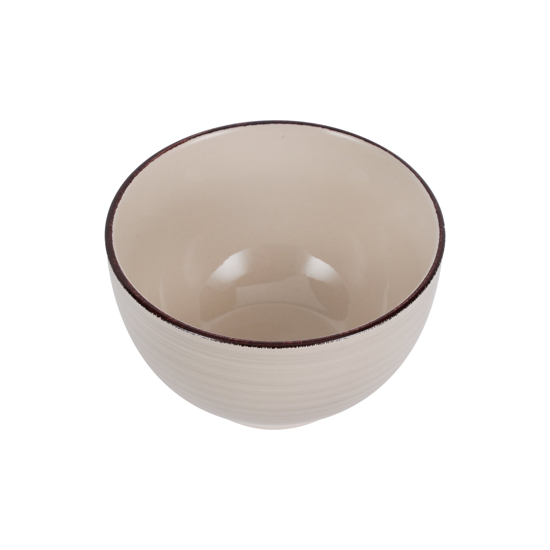 Stoneware Bowl Timeless And Versatile 5.5 Inch Brown