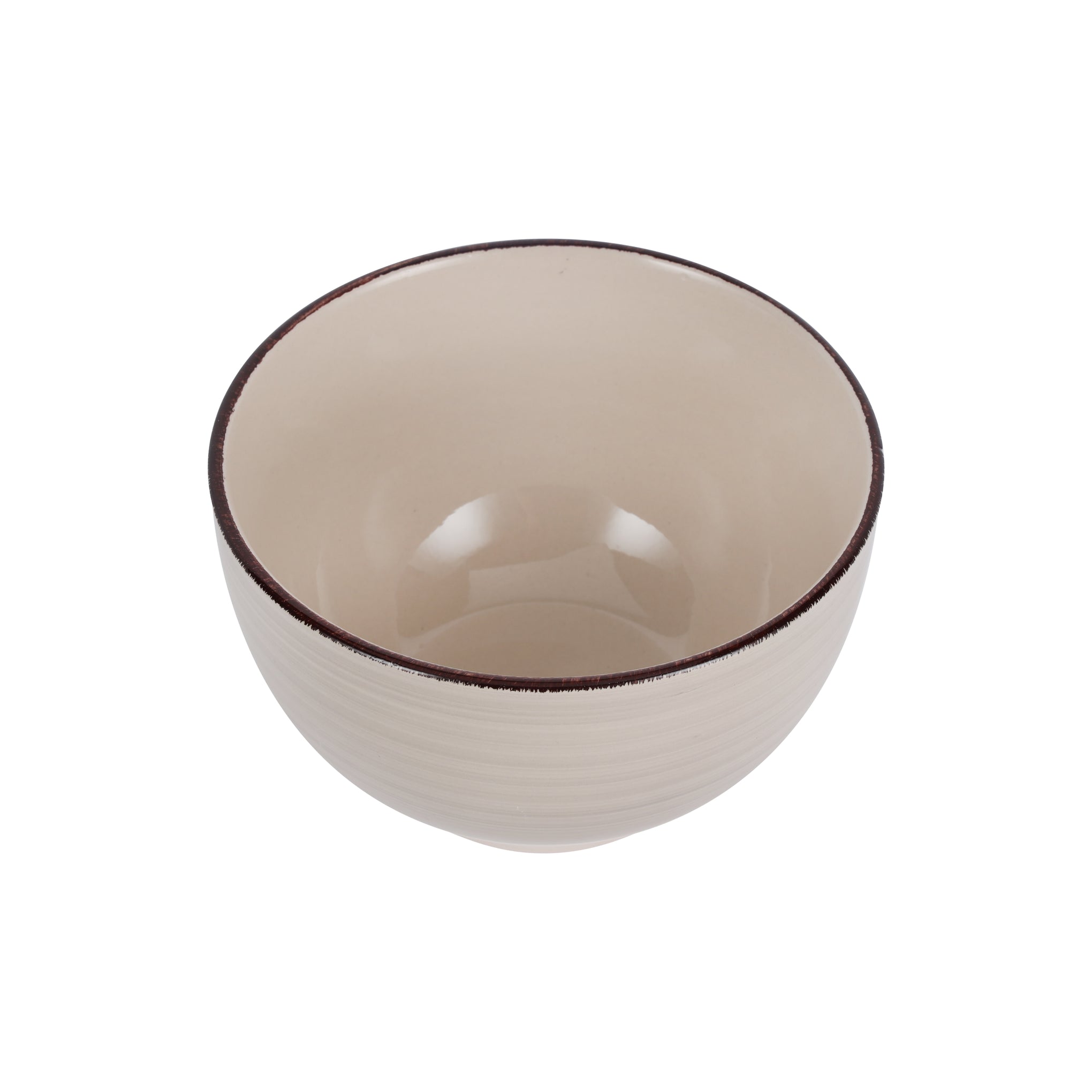 Stoneware Bowl Timeless And Versatile 5.5 Inch Brown