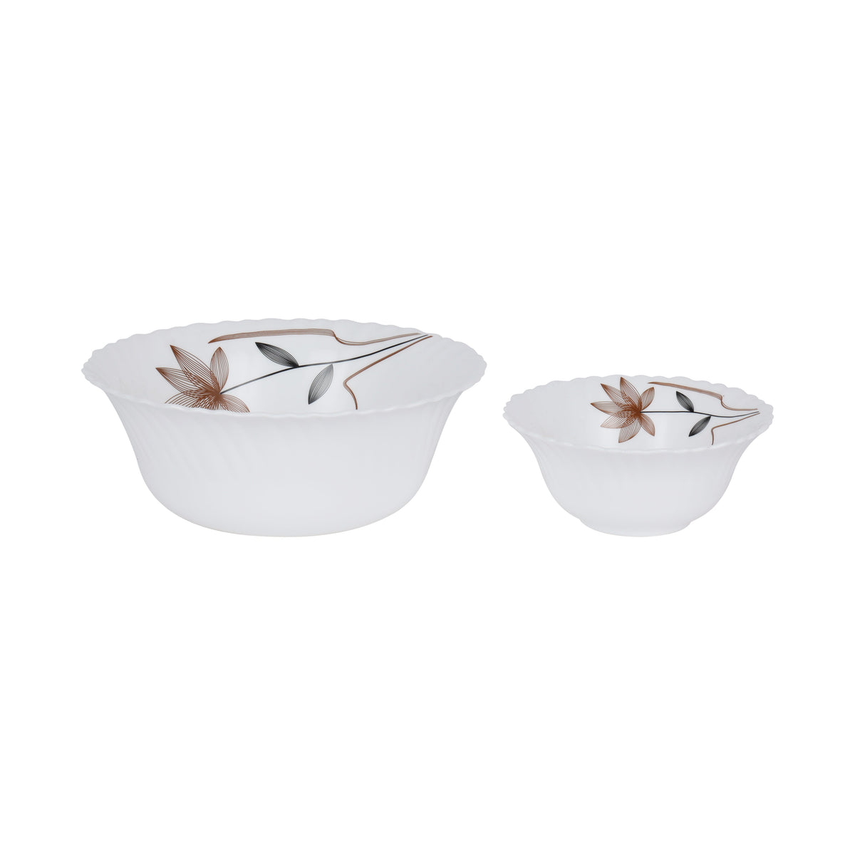 Royalford Opalware Dining Collection RF12686 Exquisite Floral Design 18-Piece Dinner Set 10.5” Plate,7.5” Plate,8.5” Soup Plate,5” Bowl,13.5” Oval Plate x 1pc,8” Bowl x 1p