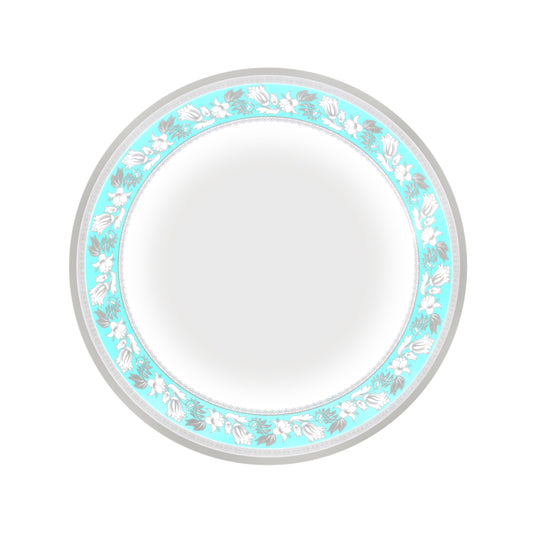 Royalford 10" Melamineware Deep Dinner Plate- RF12707/ Light-Weight, Daily Use Crockery for Dining/ Elegant and Durable, Dishwasher-Safe/ Perfect for Serving Food/ White