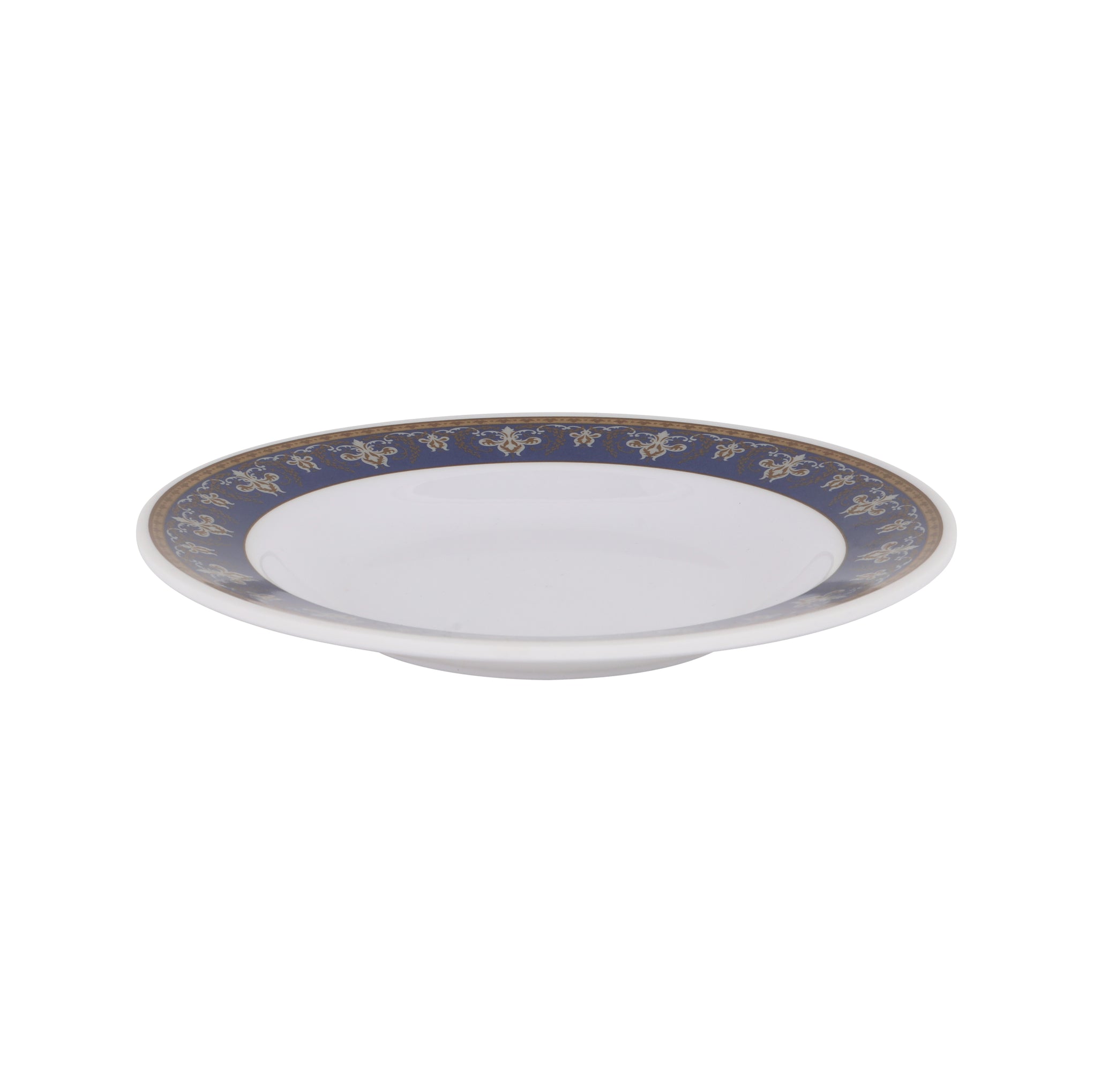 Royalford 10" Melamineware Deep Dinner Plate- RF12708/ Light-Weight, Daily Use Crockery for Dining/ Elegant and Durable, Dishwasher-Safe/ Perfect for Serving Food/ White