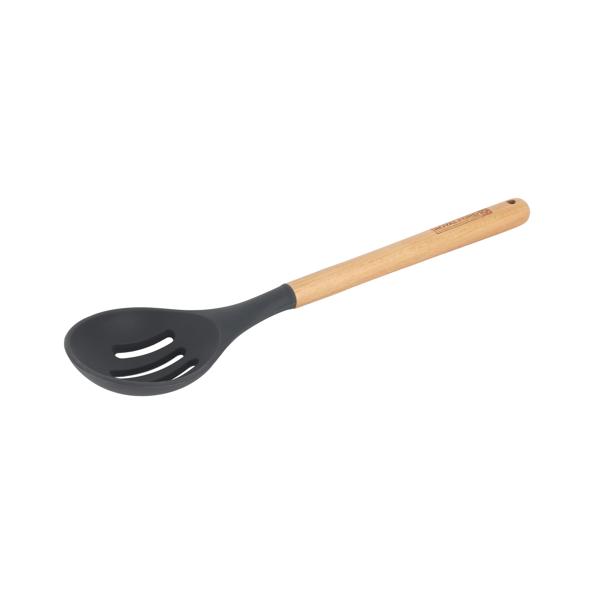 Non-Stick Silicone Heat-Resistant Slotted Spoon Kitchen Utensils Kitchen Tools RF12744 Dishwasher Safe 37cm x 7cm Size