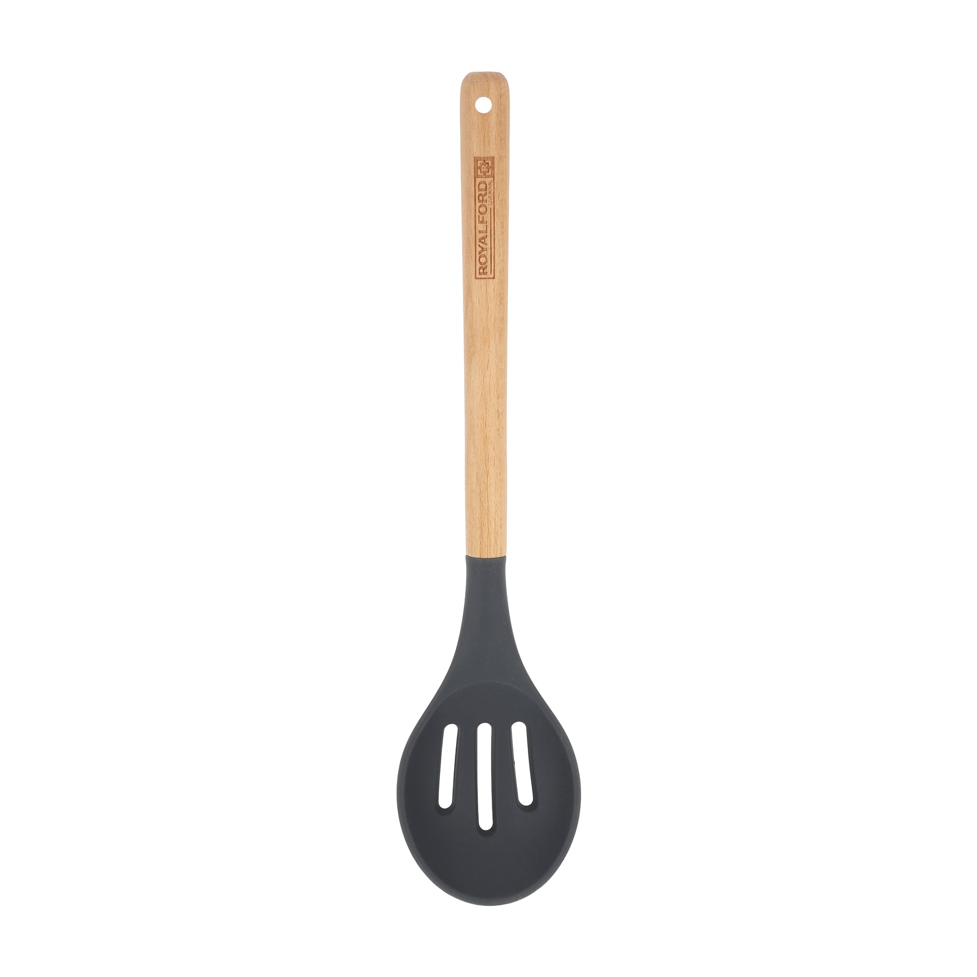 Non-Stick Silicone Heat-Resistant Slotted Spoon Kitchen Utensils Kitchen Tools RF12744 Dishwasher Safe 37cm x 7cm Size