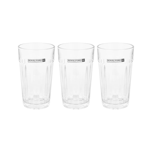 330 ml Transparent Glass Tumbler Set- RF12807/ Multi-Purpose, Perfect for Hot and Cold Beverages like Tea, Coffee, Water, Juices/ Lead-Free, Crystal Clear Construction clear
