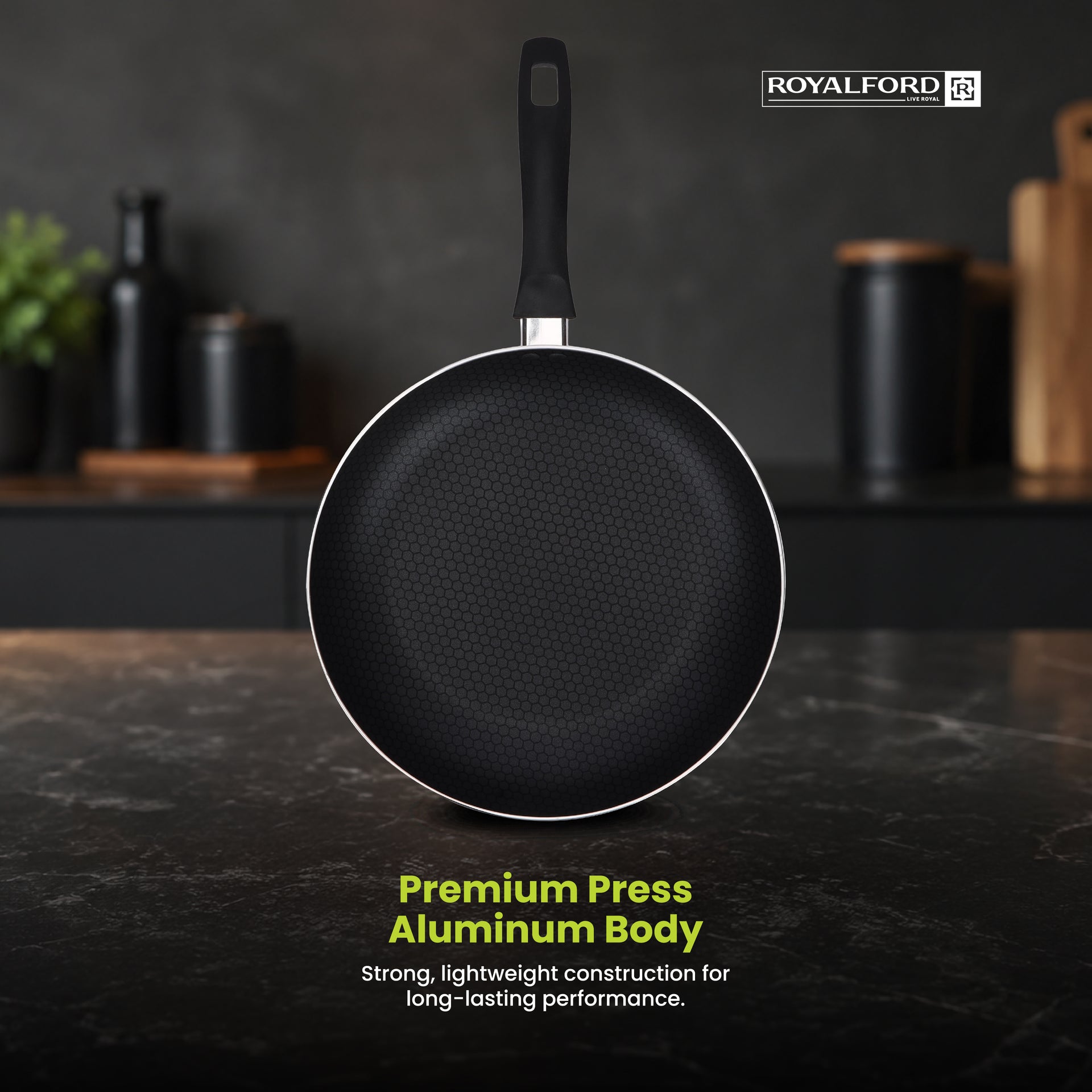 28cm Scarlet Honeycomb Non-Stick Fry Pan | Induction Compatible | Healthy Cooking Frypan
