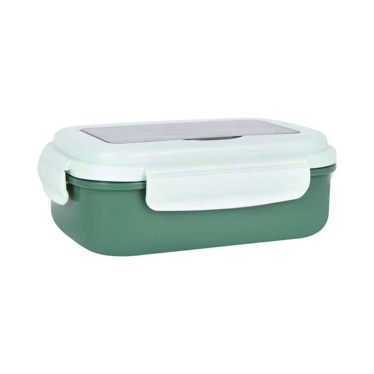 Royalford Plastic Lunch Box with Cutlery- RF12905/ 700 ml and 200 ml, Rectangle Tiffin Boxes with Airtight Lid, Fork and Spoon Assorted