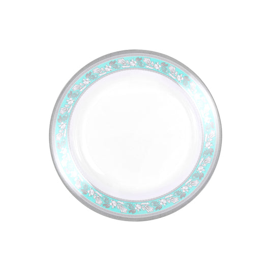 Royalford 10" Melamineware Deep Dinner Plate RF12909 Light-Weight, Dishwasher Safe, Floral Print Break Resistant Assorted Colors Multicolor 11inch