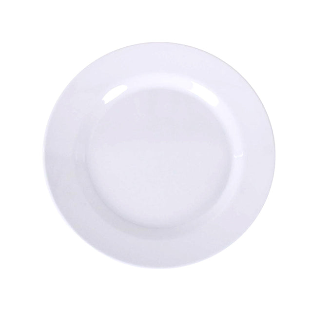 Royalford 10" Melamineware Deep Dinner Plate- RF12977/ Light-Weight and Food-Grade Plate/ Elegant and Durable, Freezer and Dishwasher Safe/ Perfect for Serving Food, Pasta, Noodles, Rice Meals, etc./ White