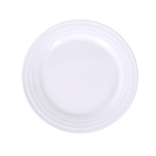Royalford 10" Melamineware Deep Dinner Plate- RF12978/ Light-Weight and Food-Grade Plate/ Elegant and Durable, Freezer and Dishwasher Safe/ Perfect for Serving Food, Pasta, Noodles, Rice Meals, etc./ White