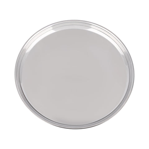 27.5cm Stainless Steel Dinner Plate | Rust-Resistant Serving Plate | Durable Food Plate