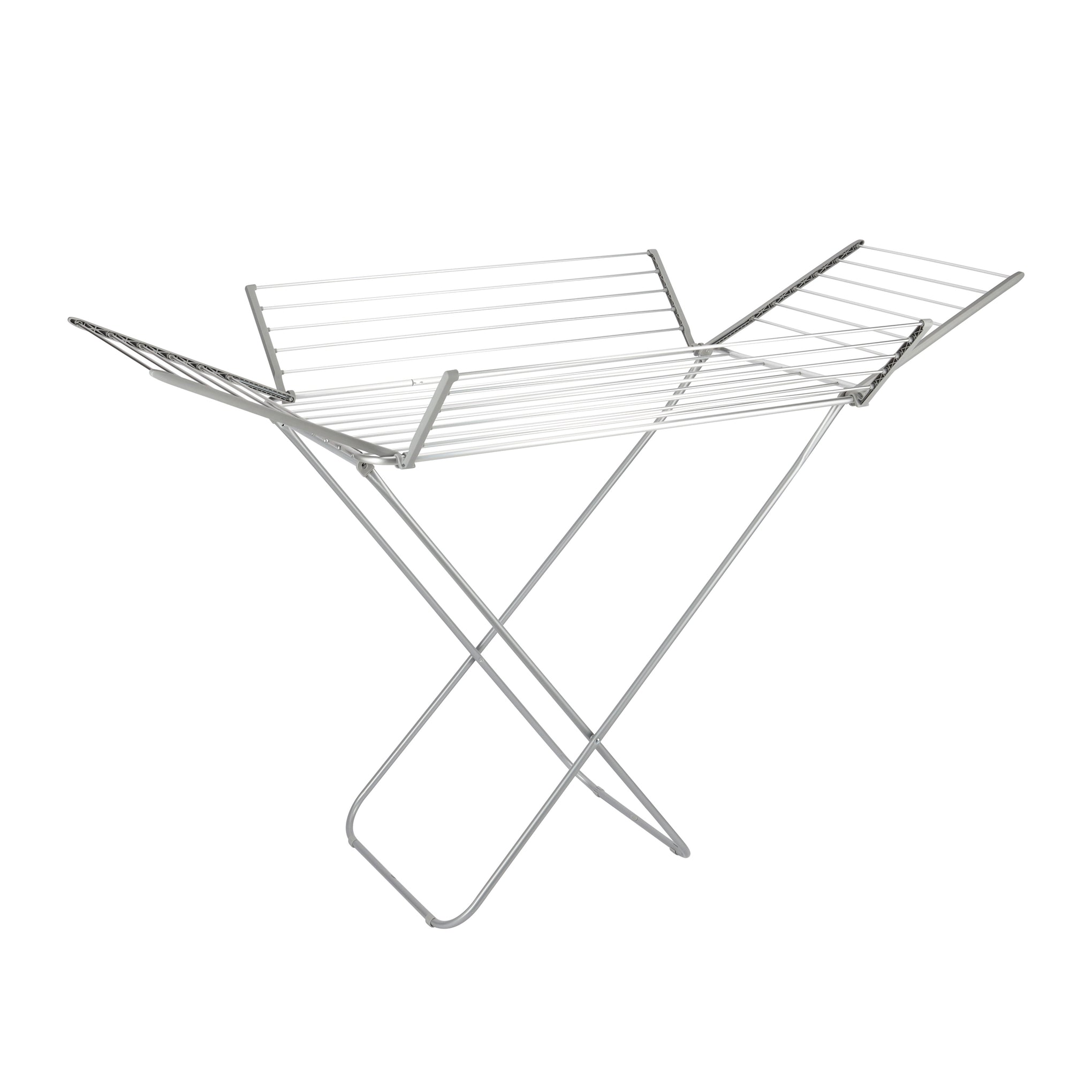 4-Wing Clothes Drying Stand with 29M Drying Space | Foldable Laundry Rack with Side Wings | Holds Up to 23kg | Rust-Resistant Aluminium Frame | Space-Saving Design