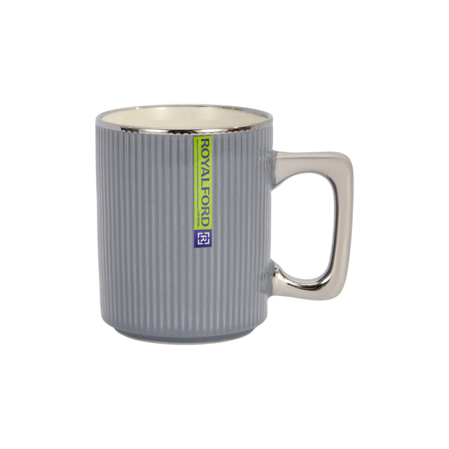 Royalford 350 ml (11.8 oz) New Bone Mug- RF13213/ Perfect for Hot Beverages, Tea, Coffee, etc./ Food-Grade, Non-Toxic and Safe to Use/ Stylish, Durable and Long-Lasting Design, Suitable for Gifting/ Grey