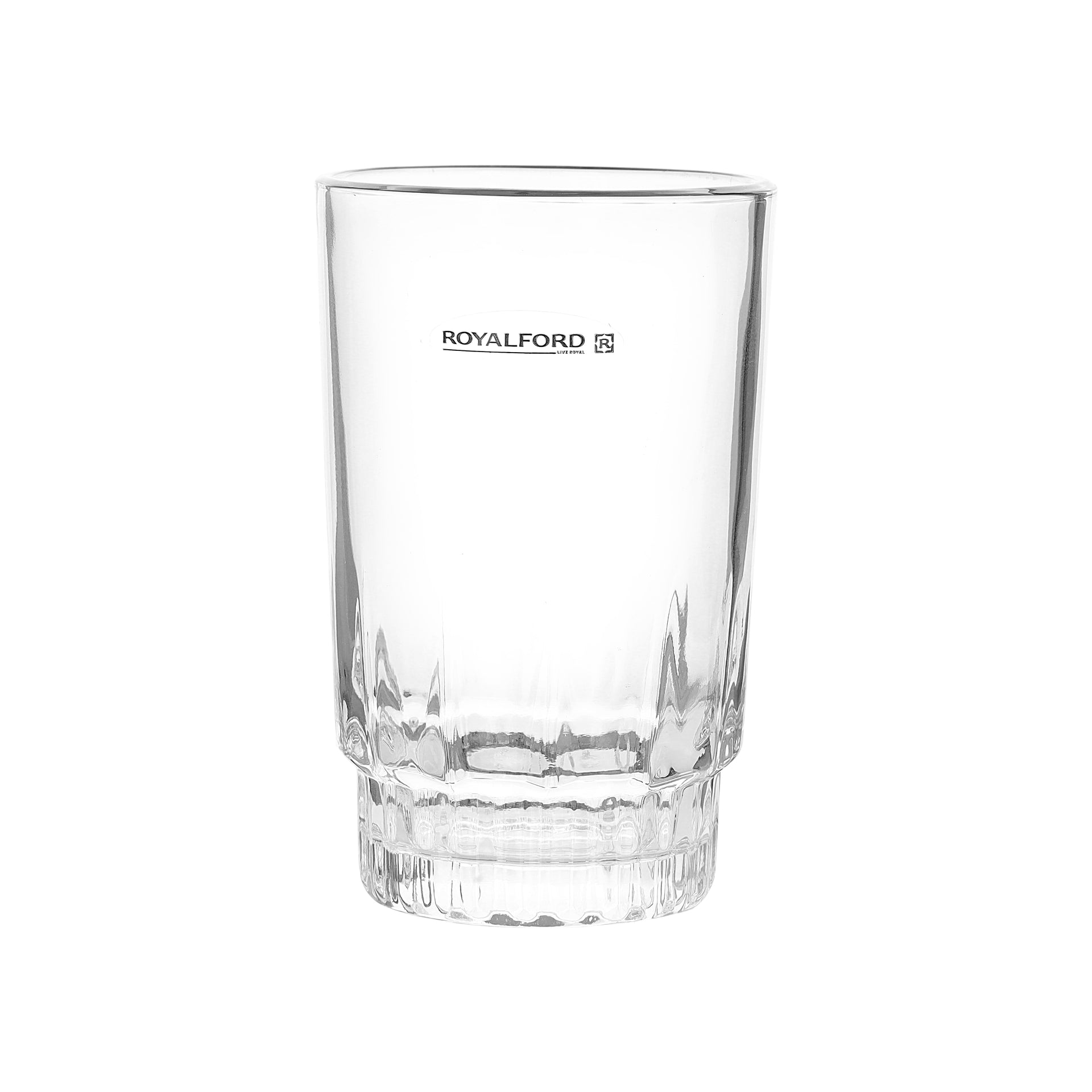 6-Piece Glass Tumbler Set Clear 266ml