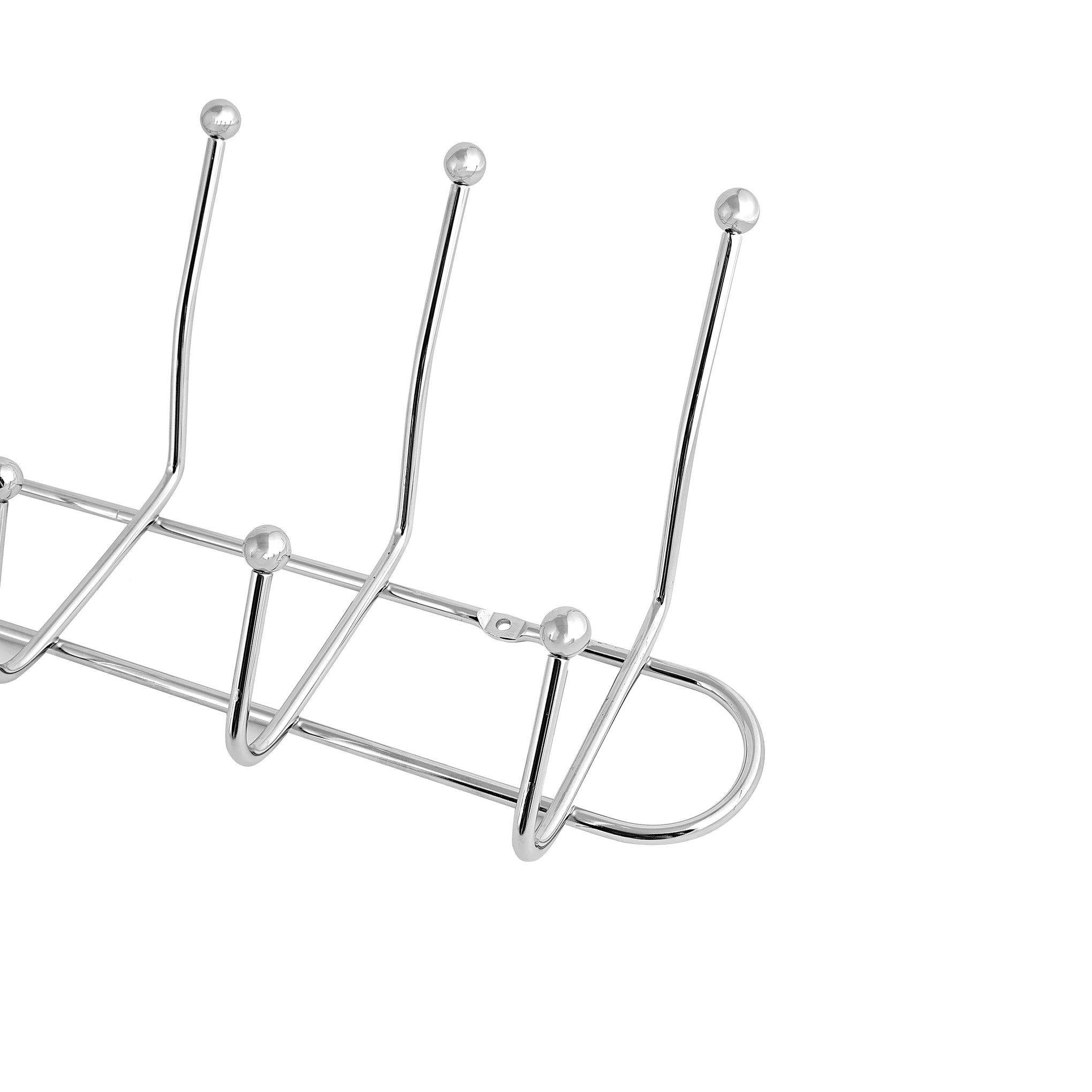 6-Hook Metal Hanger Silver