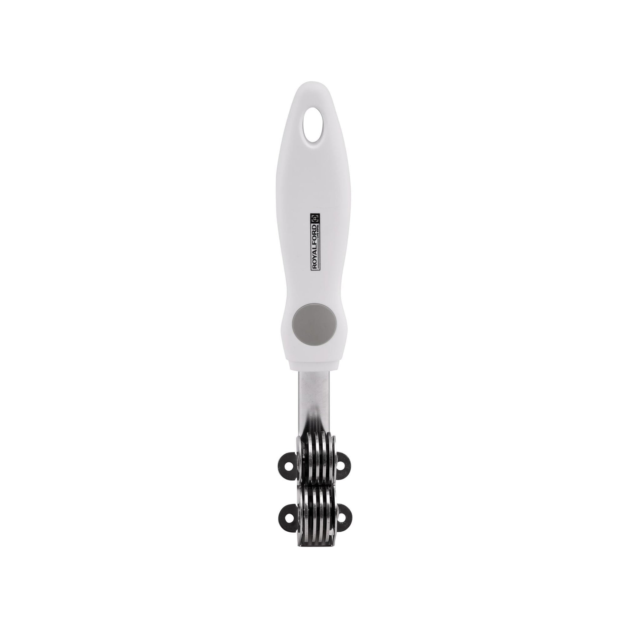 Stainless Steel Knife Sharpener Dishwash Safe, Mark Stains Resistant, Silver/Marble Handle
