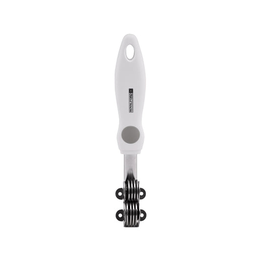 Stainless Steel Knife Sharpener Dishwash Safe, Mark Stains Resistant, Silver/Marble Handle