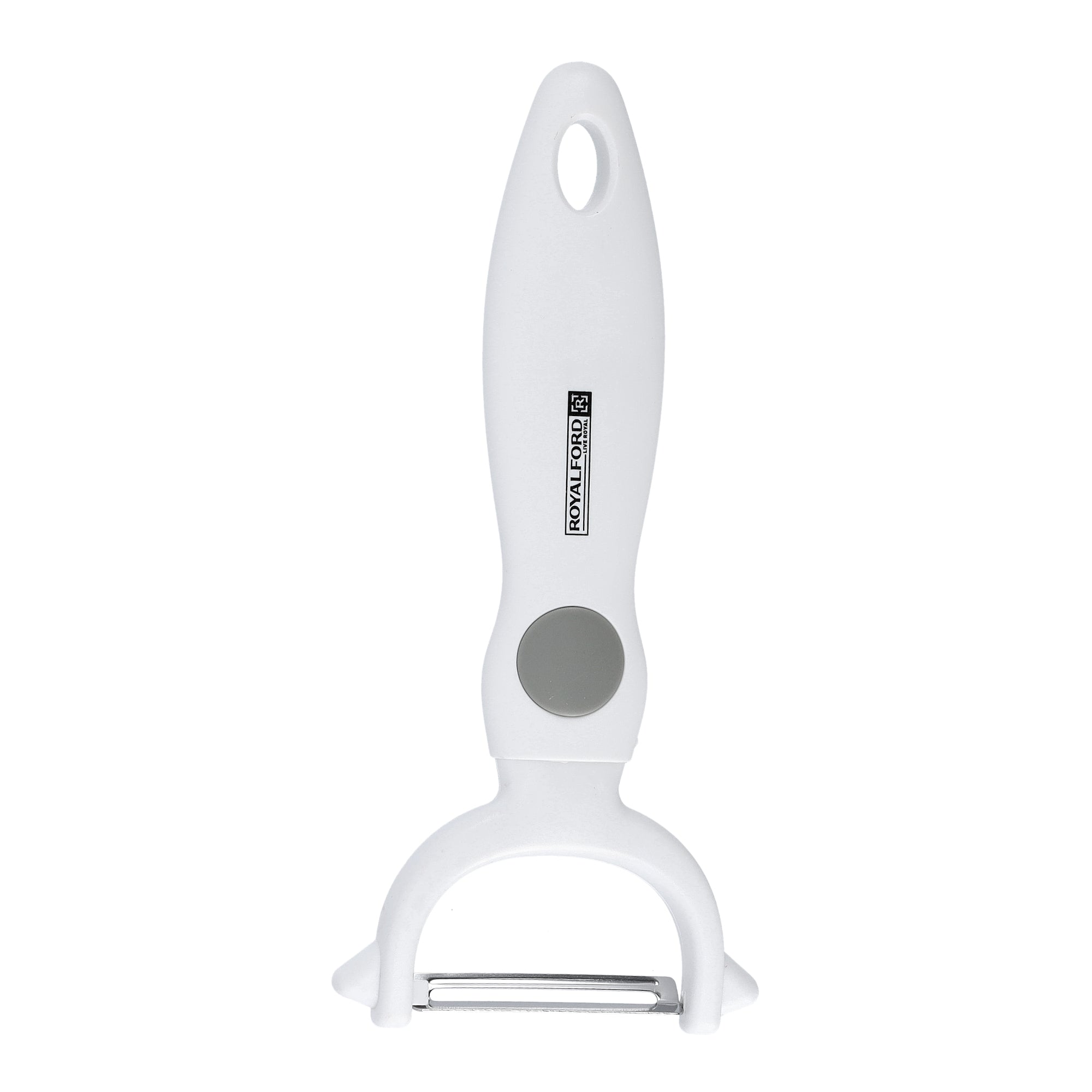 Stainless Steel Y-Peeler Premium Quality Dishwasher Safe MarksAndStain Resistant Ergonomic Design White 8x17cm