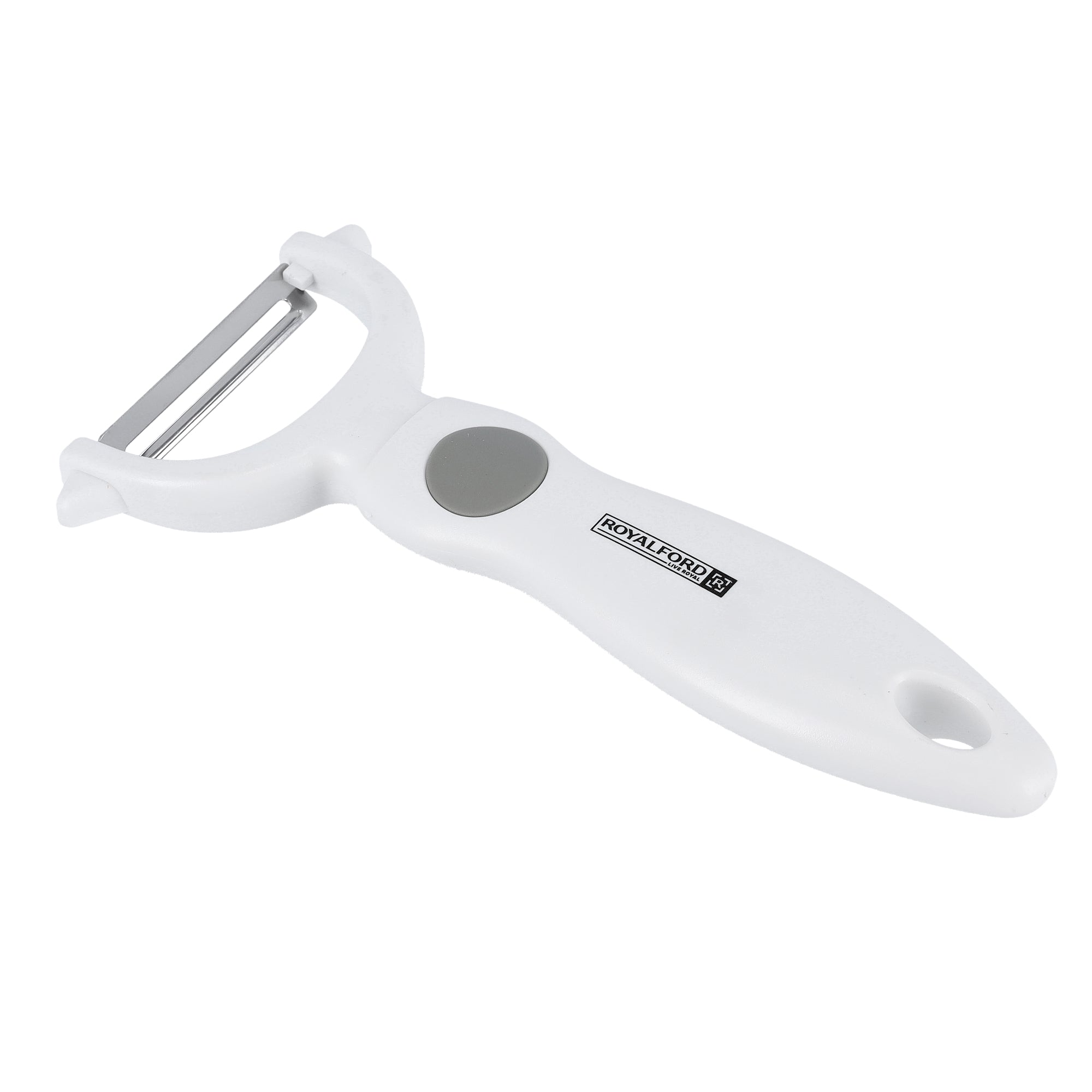 Stainless Steel Y-Peeler Premium Quality Dishwasher Safe MarksAndStain Resistant Ergonomic Design White 8x17cm