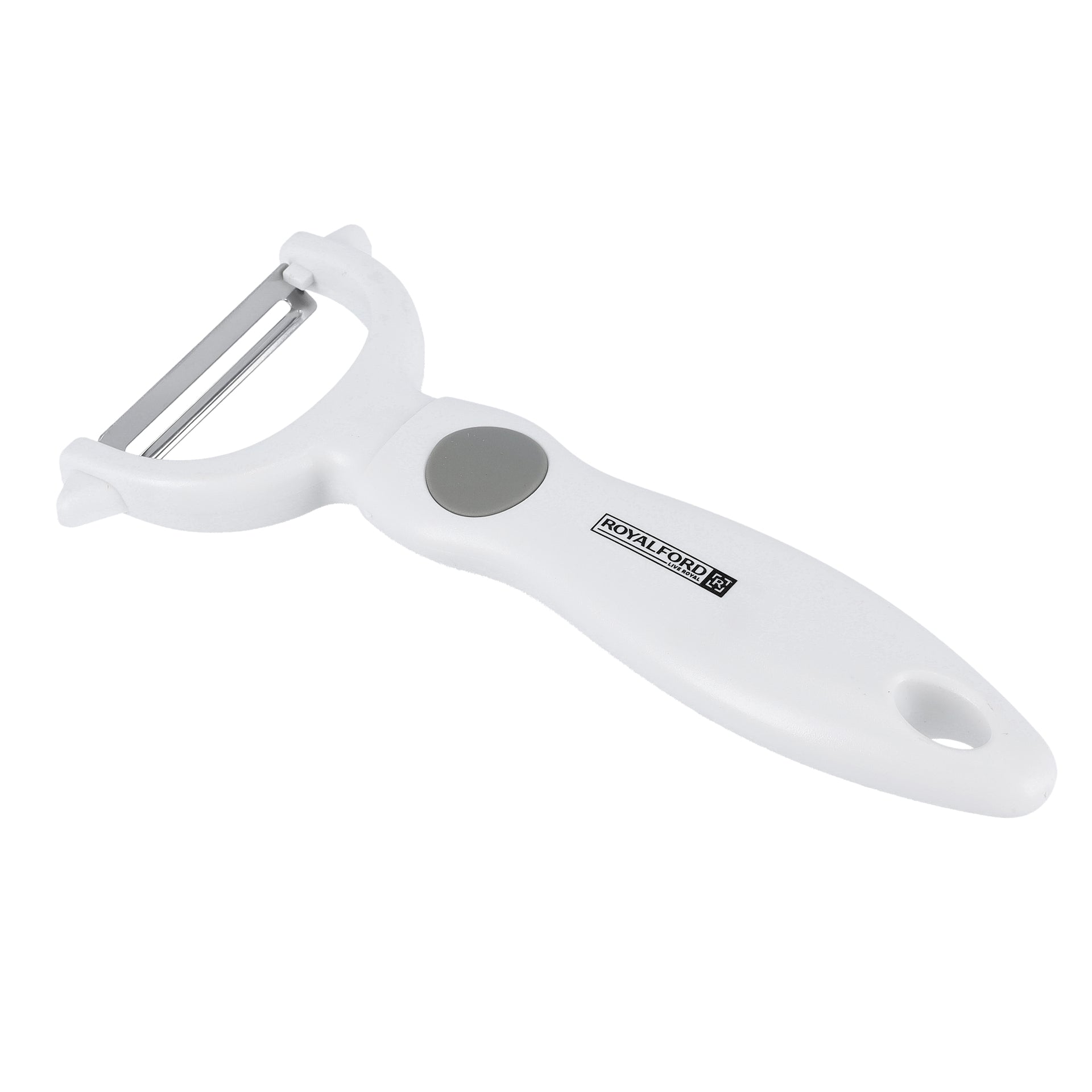Stainless Steel Y-Peeler Premium Quality Dishwasher Safe MarksAndStain Resistant Ergonomic Design White 8x17cm