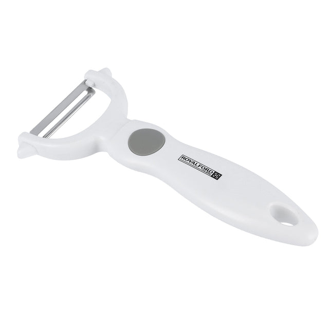 Stainless Steel Y-Peeler Premium Quality Dishwasher Safe MarksAndStain Resistant Ergonomic Design White 8x17cm