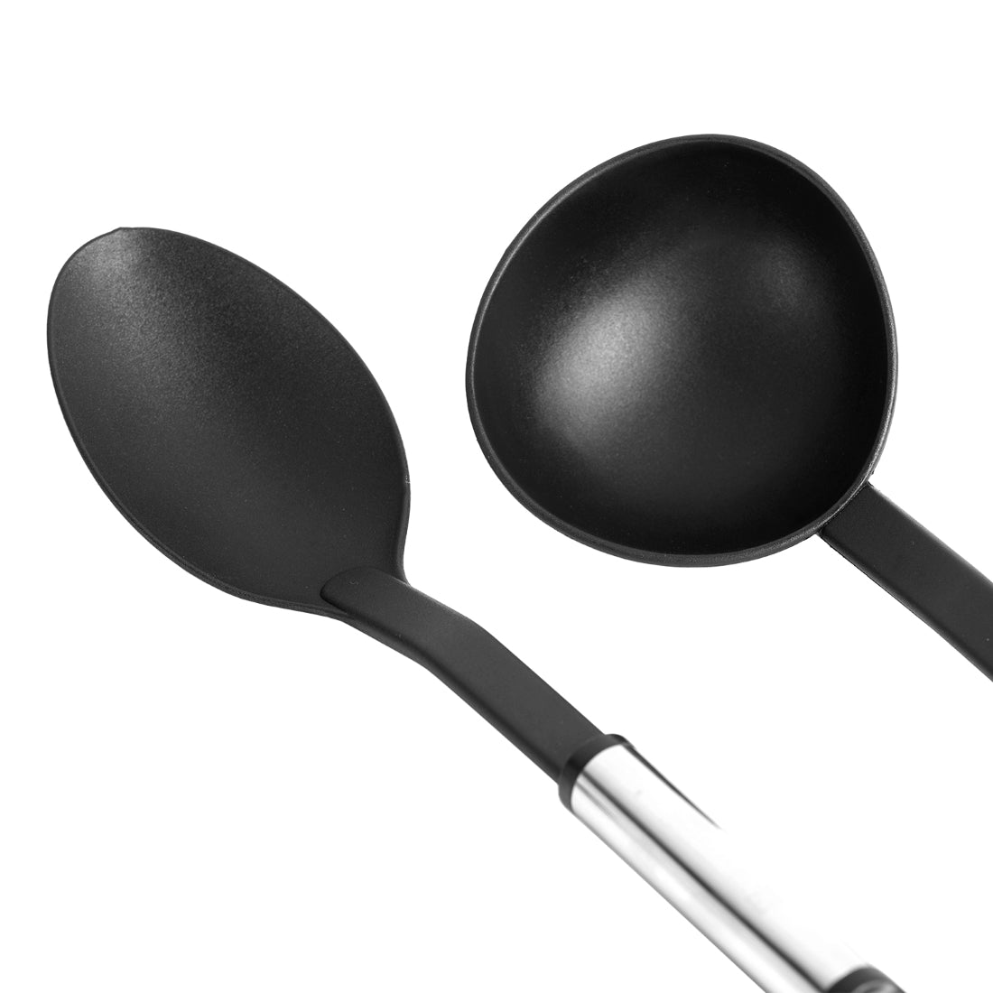 5-Piece Spatula Set Black 30cm