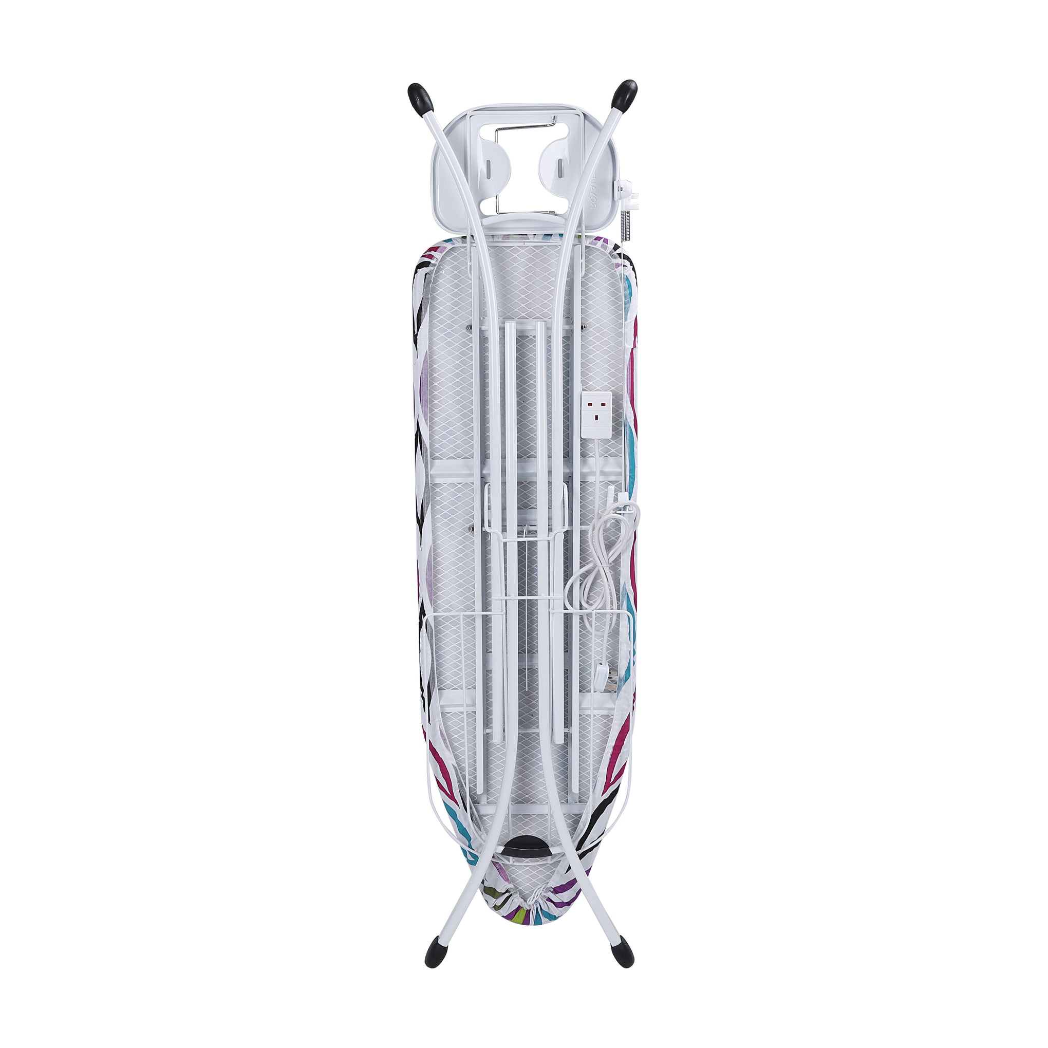 Leaves Printed Ironing Board With Cover Blue/White