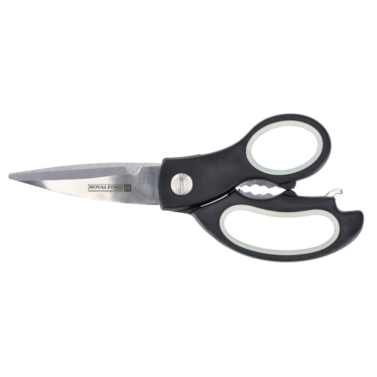 3-In-1 Kitchen Scissor Black/Silver/White