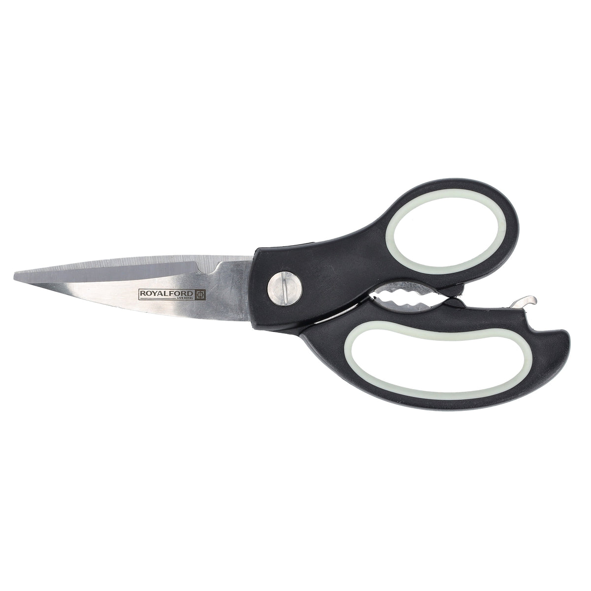 RF2190N 3-in-1 Kitchen Scissors – Stainless Steel Multi-Purpose Utility Shears with Bottle Opener & Nut Cracker