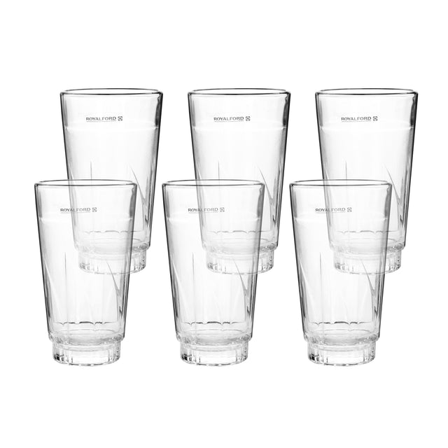 6-Piece Tumbler Set Clear 355ml