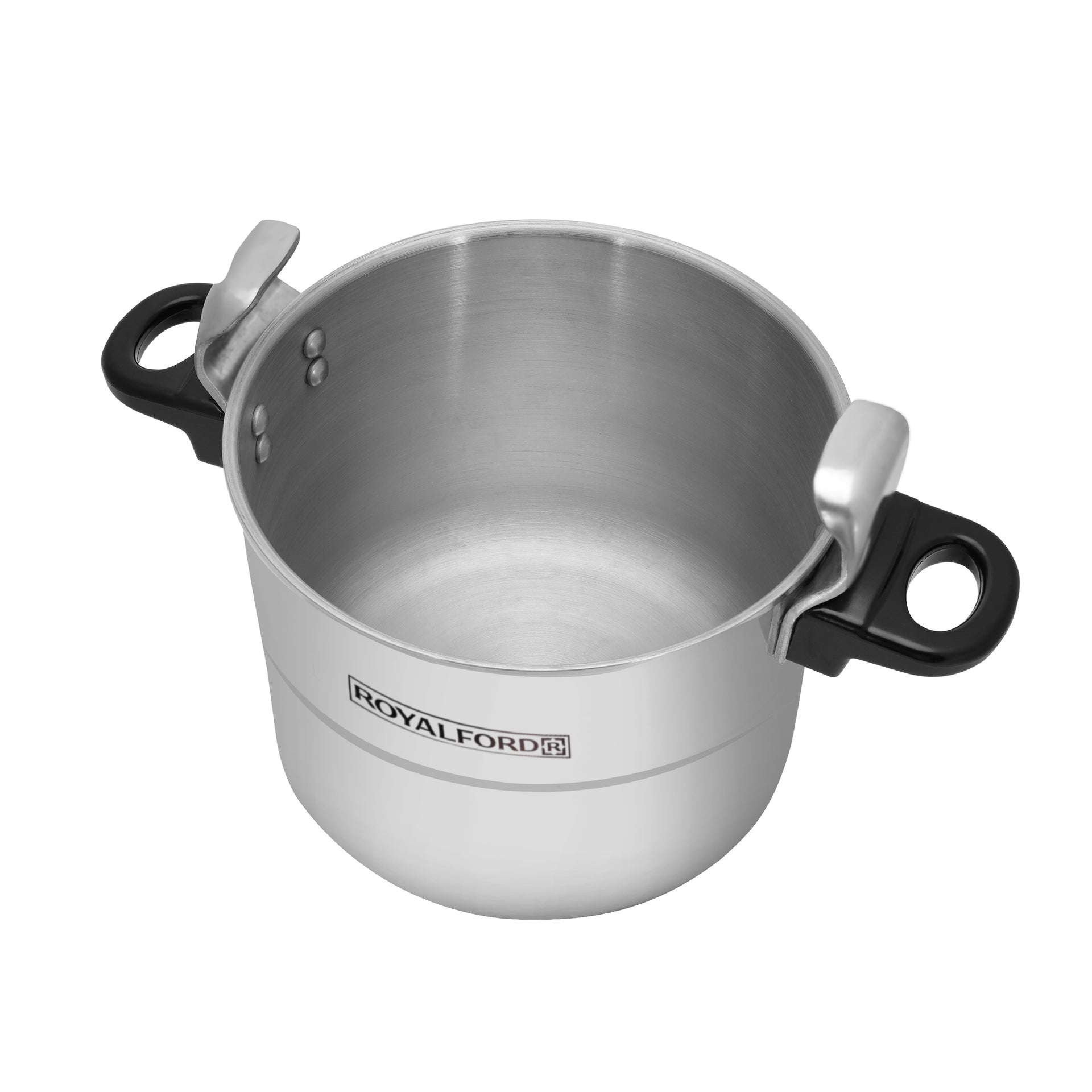Pressure Cooker Silver/Black 7Liters