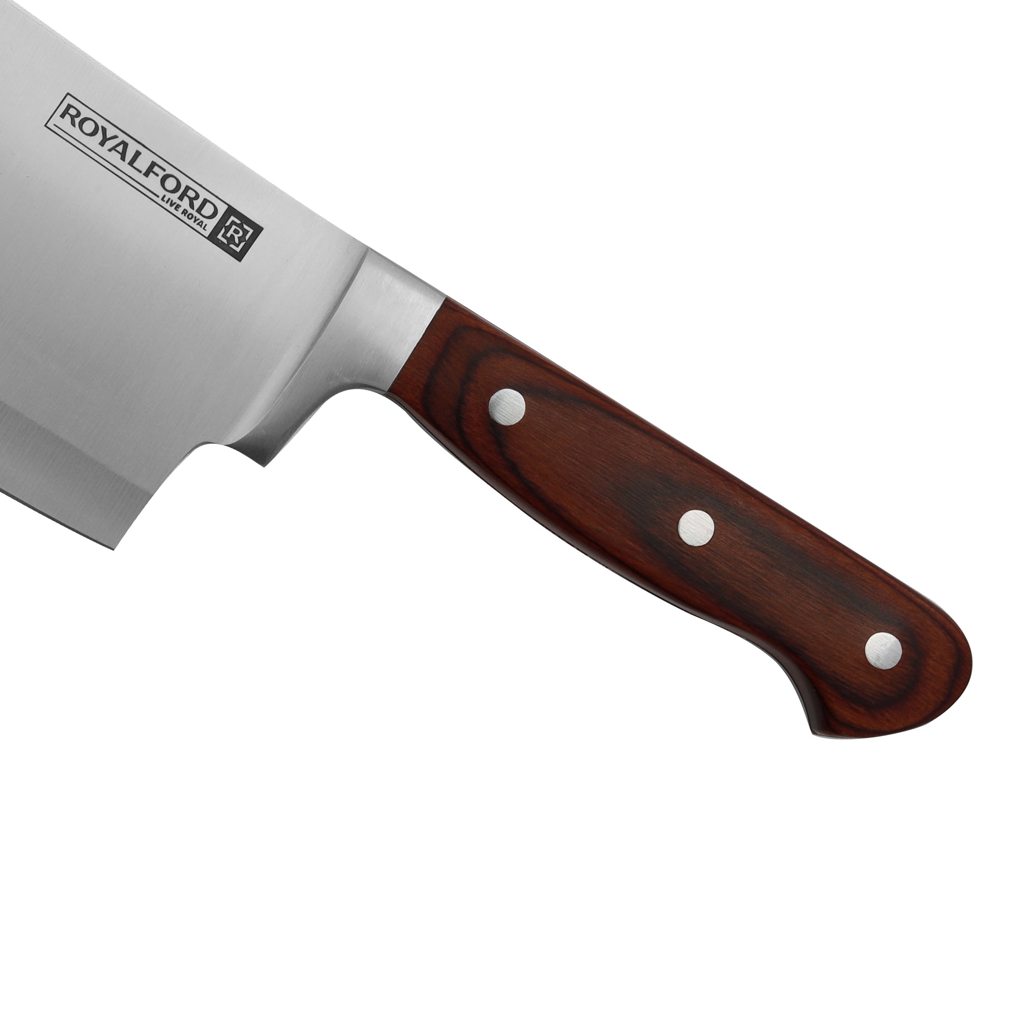 Sharp Design Chef Knife Silver/Brown 6inch