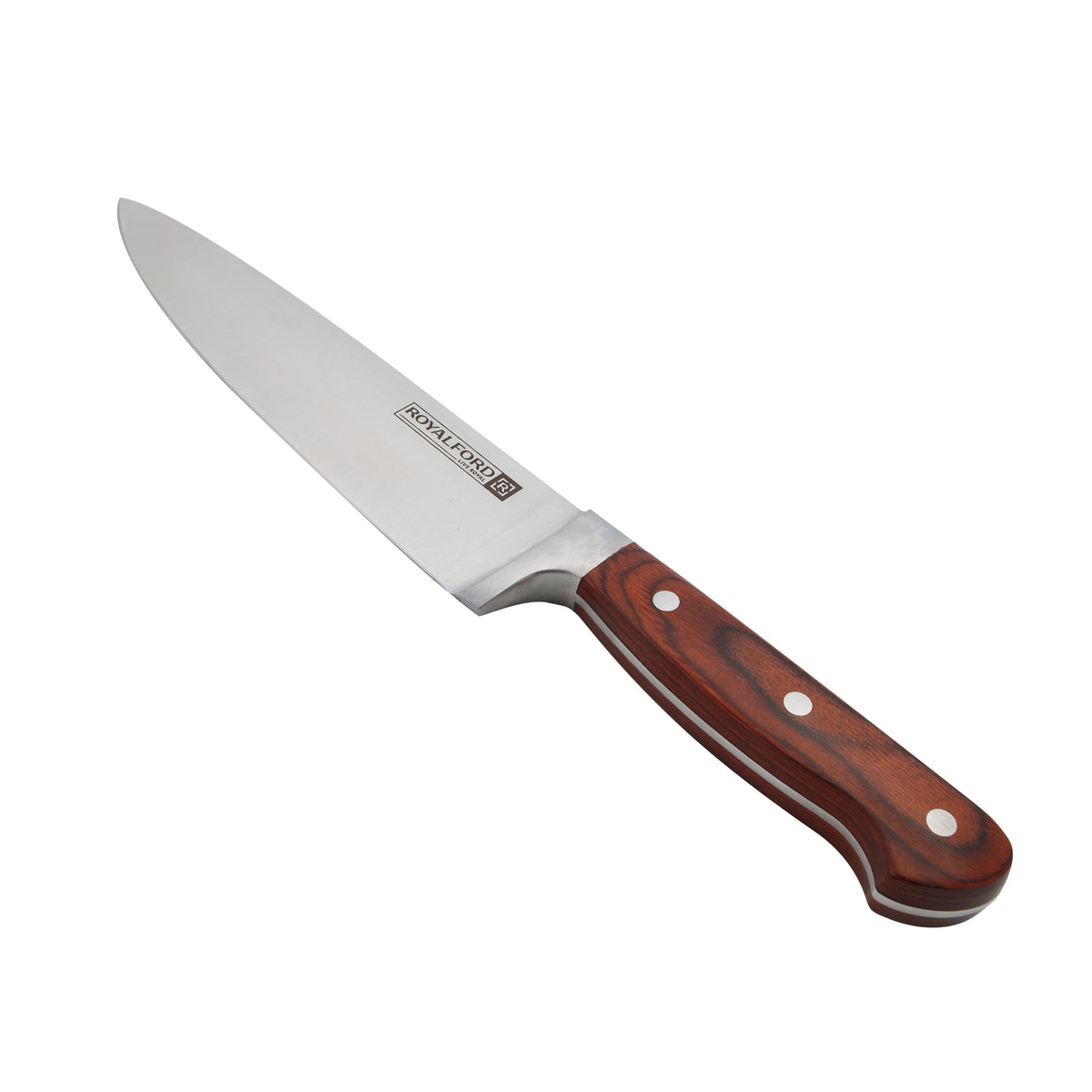 Royalford RF4110 8 Inch Utility Knife | Ultra-Sharp Stainless Steel Kitchen Knife with Ergonomic Handle | Multipurpose Chef Knife for Meat, Vegetables & Fruits