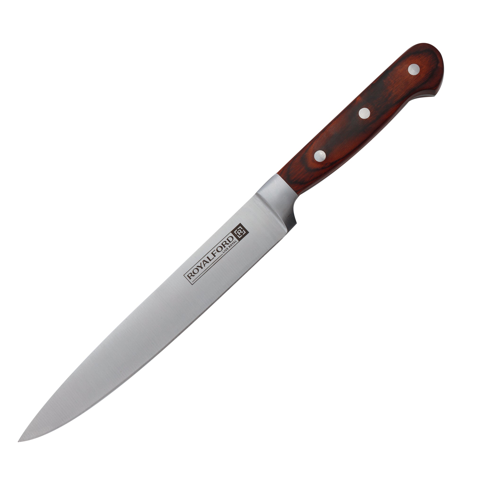 8" Slicer Knife Premium Quality High Grade Extra Sharp Ss Blade With Strong Wooden Handle 33X3X1.8Cm Multicolor