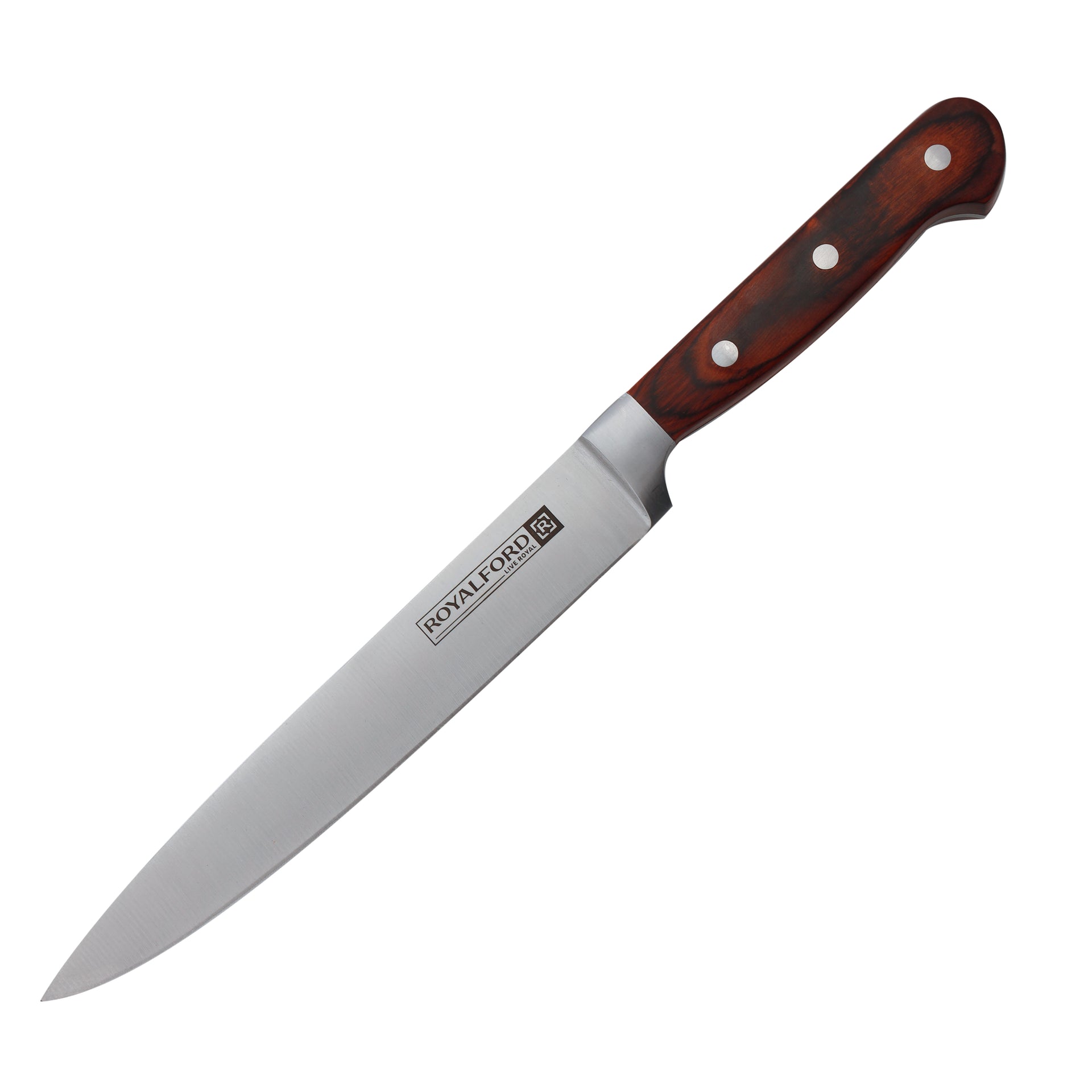8" Slicer Knife Premium Quality High Grade Extra Sharp Ss Blade With Strong Wooden Handle 33X3X1.8Cm Multicolor