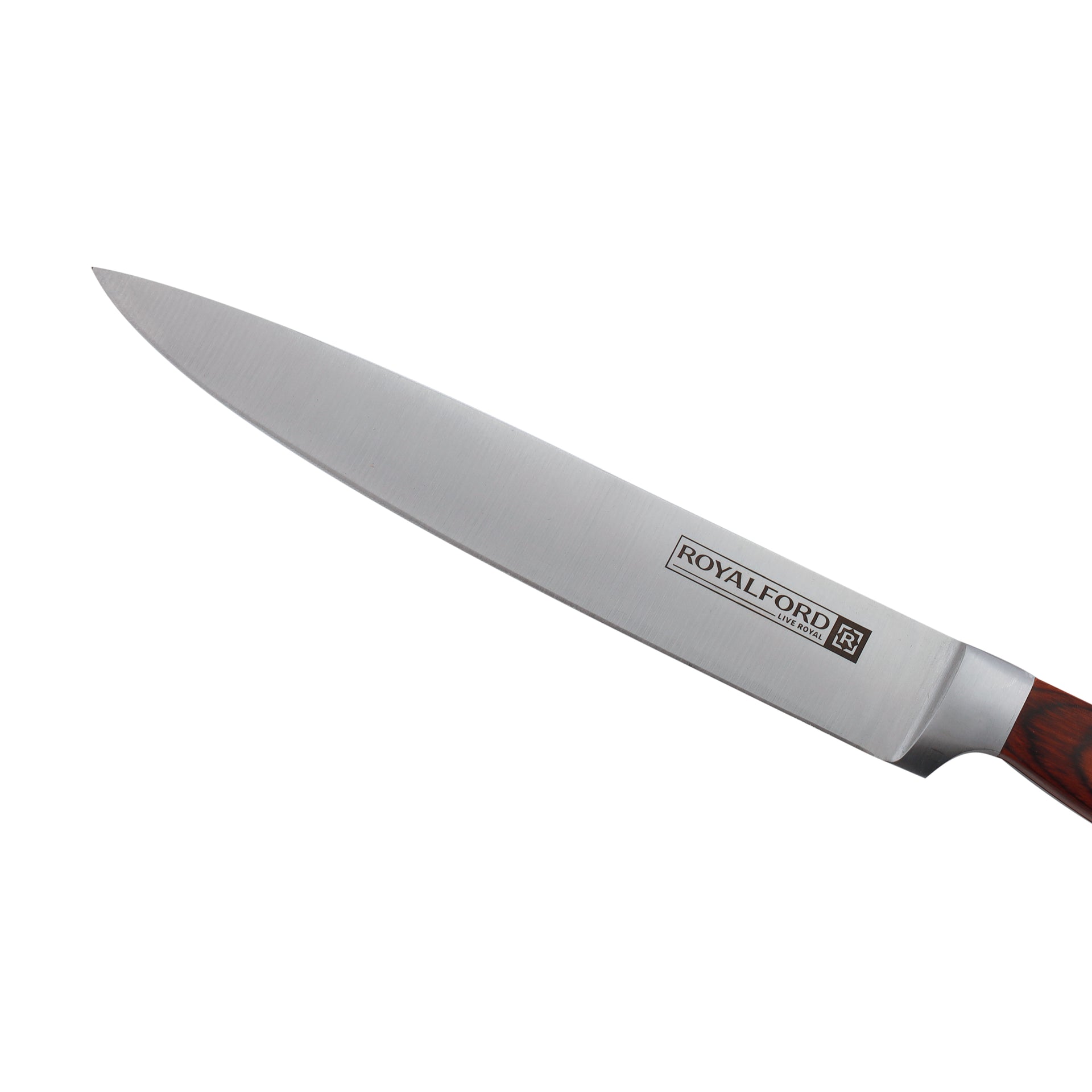 8" Slicer Knife Premium Quality High Grade Extra Sharp Ss Blade With Strong Wooden Handle 33X3X1.8Cm Multicolor