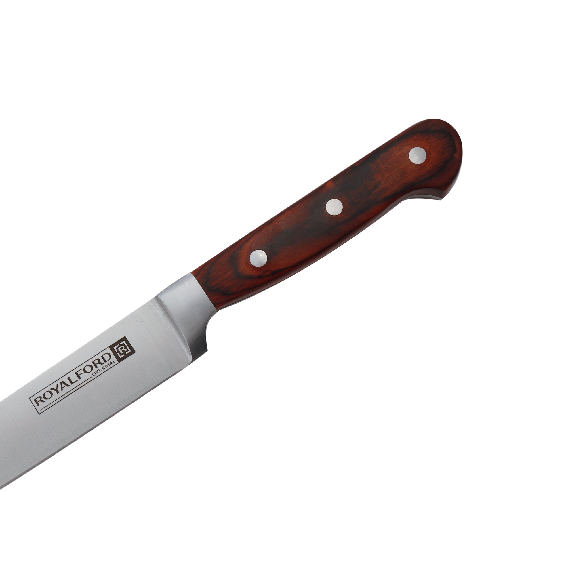 8" Slicer Knife Premium Quality High Grade Extra Sharp Ss Blade With Strong Wooden Handle 33X3X1.8Cm Multicolor