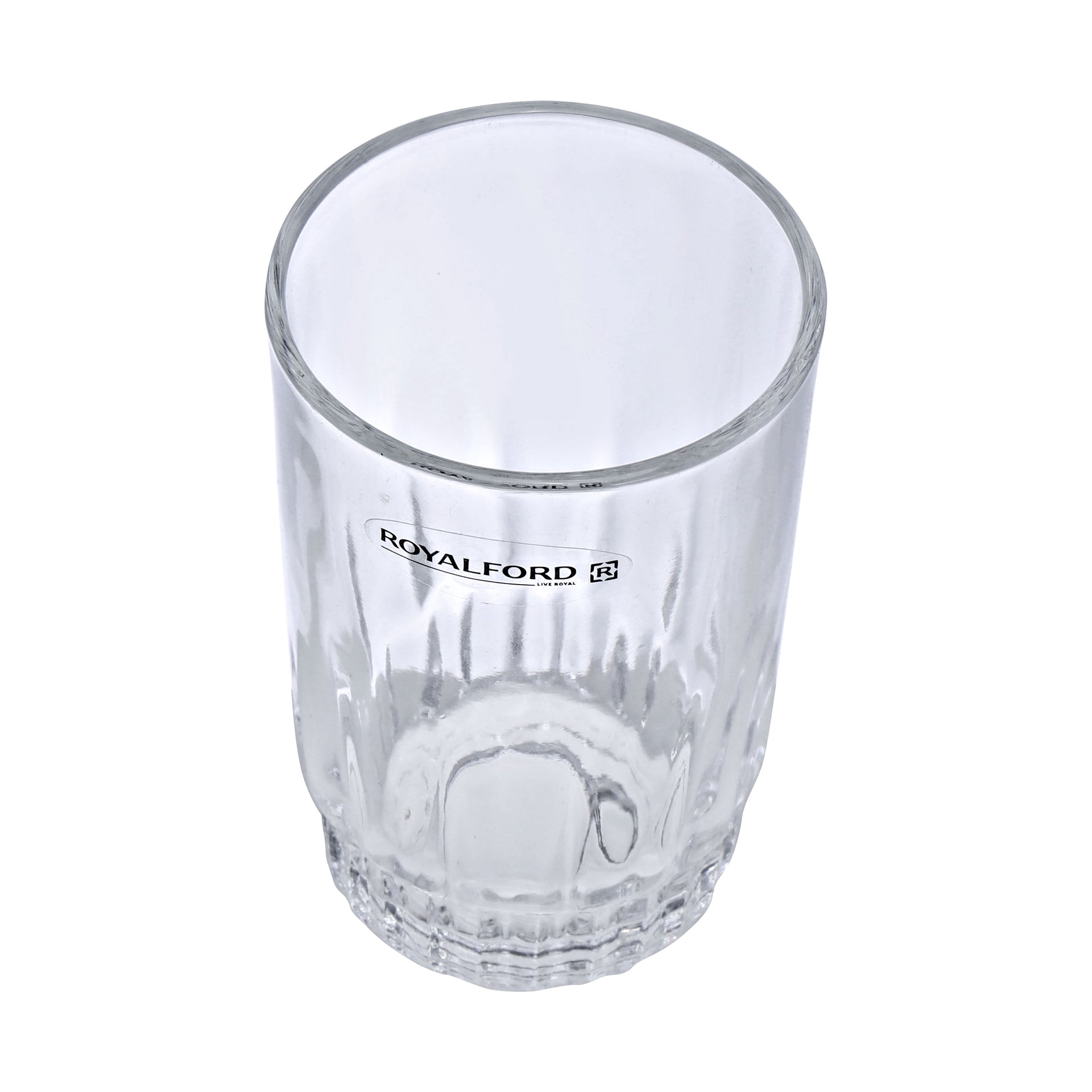 6-Piece Glass Tumbler Set Transparent