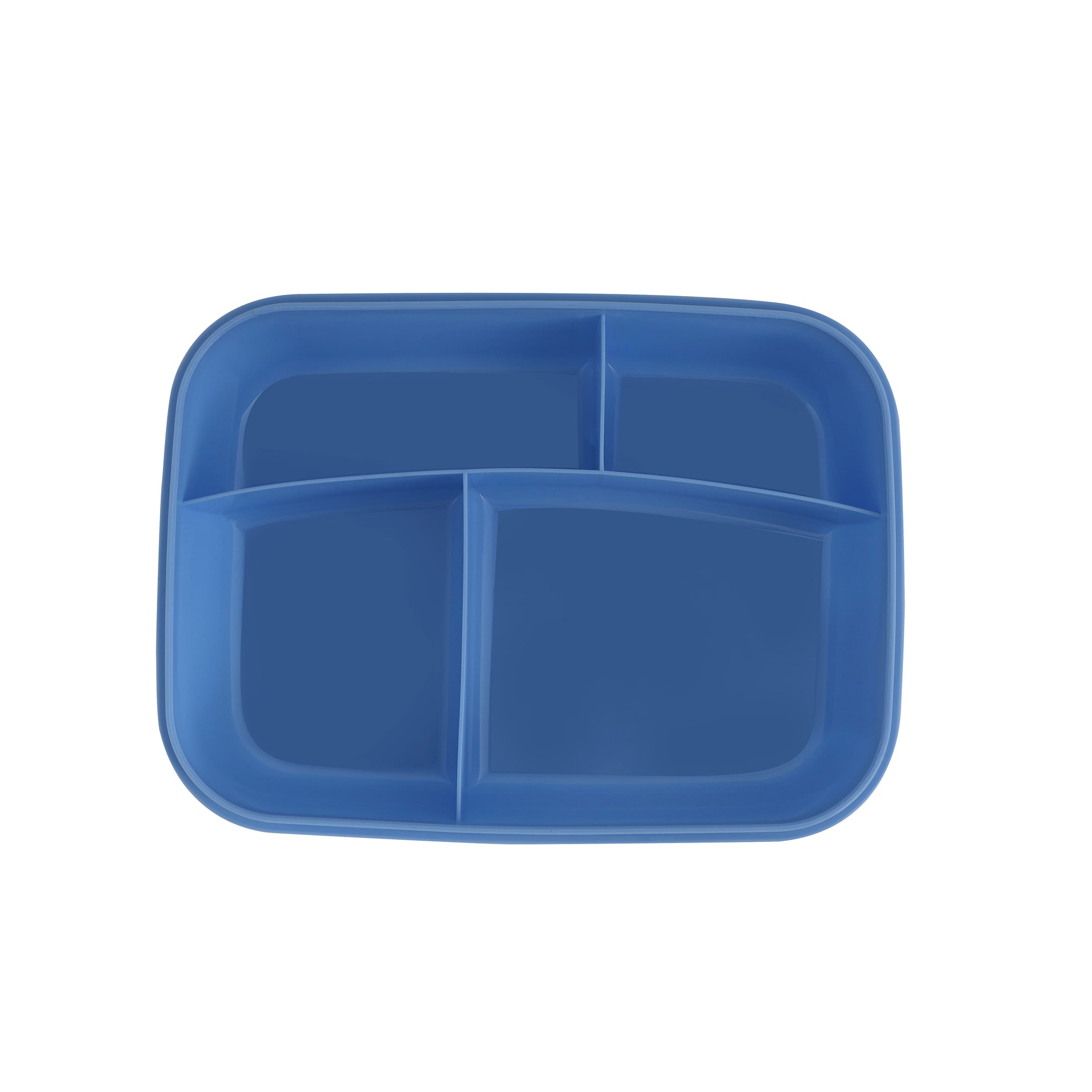 Airtight Lunch Box With Spoon Blue With White/Grey With White-Assorted 1.35Liters