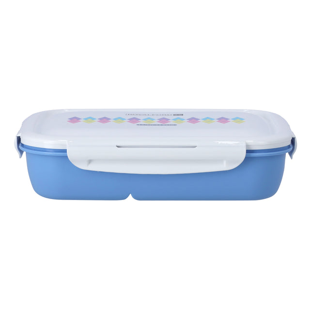 Airtight Lunch Box With Spoon Blue 1.35Liters
