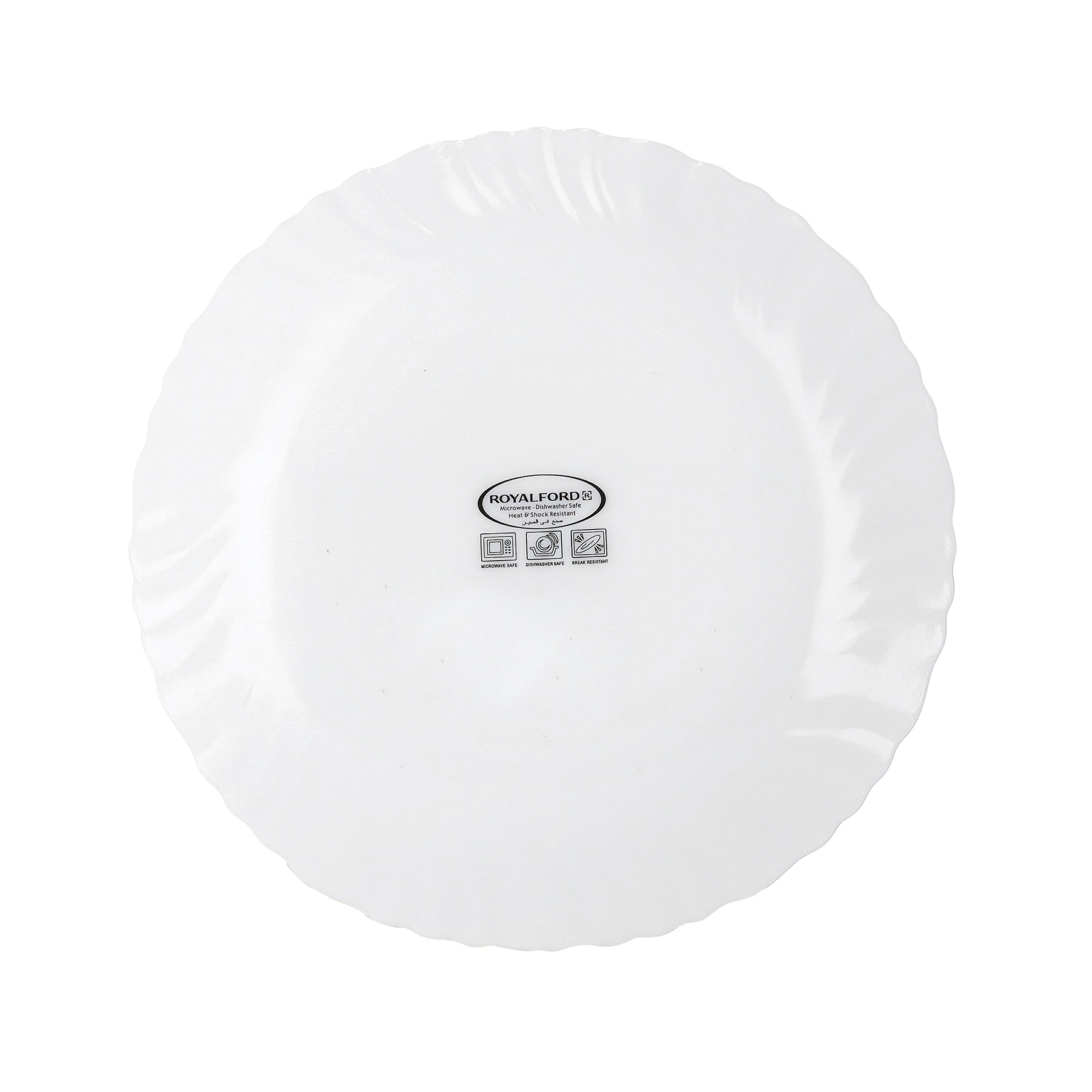 Spin Dessert Plate White/Blue/Green-Assorted 7.5inch