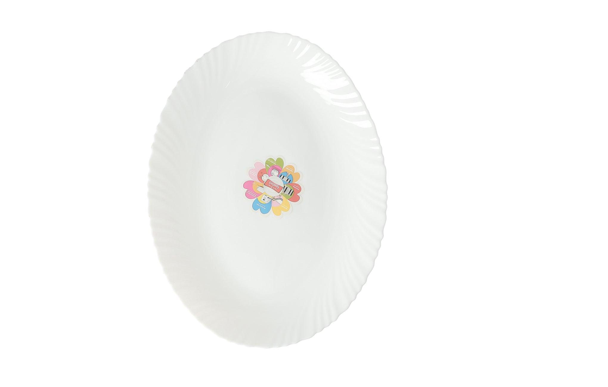 Opal Printed Oval Plate White/Pink/Blue 14inch