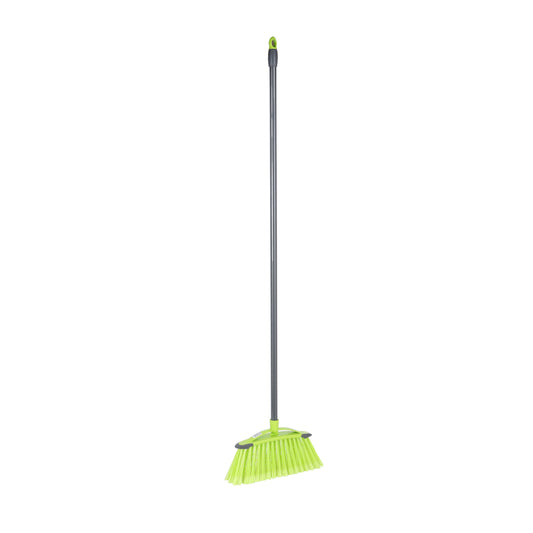 Royalford Broom With Handle(Green+Grey)