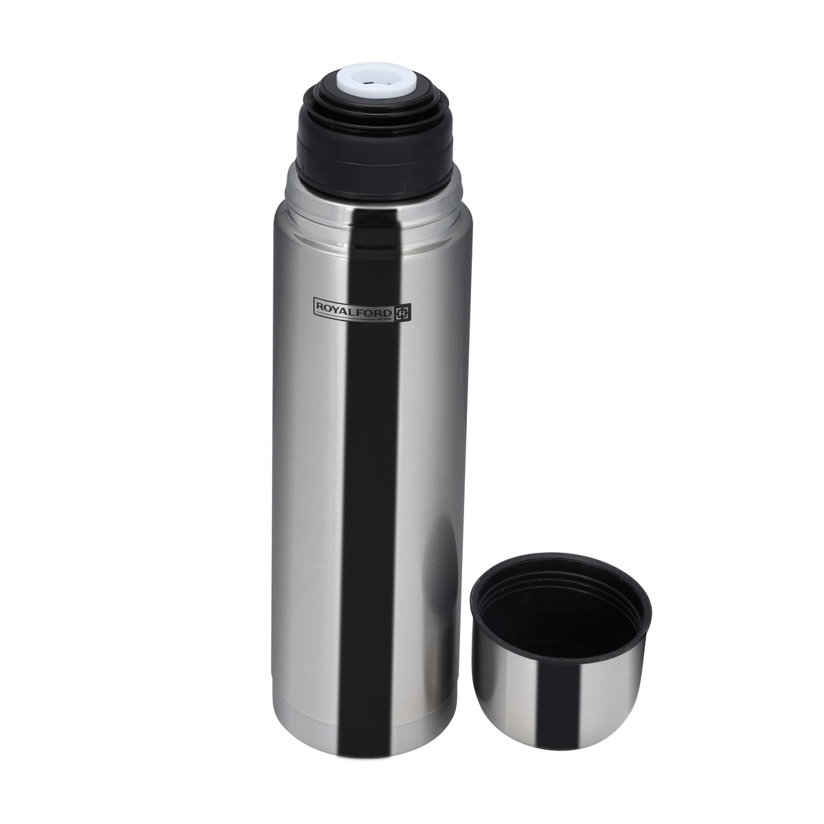 Stainless Steel Vacuum Bottle 350ML – Hot & Cold Double Wall Insulated Flask, Leak-Proof Sports Water Bottle for Office, Travel & Outdoor Use – Durable Portable Thermos Drink Bottle, Unique Design and Premium Stainless Steel Silver 350ml