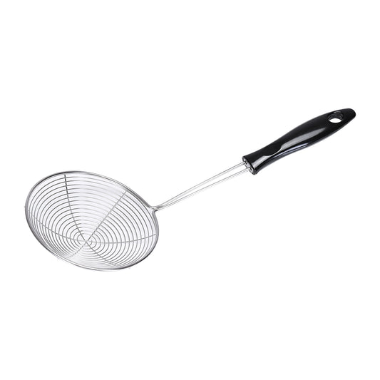 Stainless Steel Skimmer Silver With Black Handle