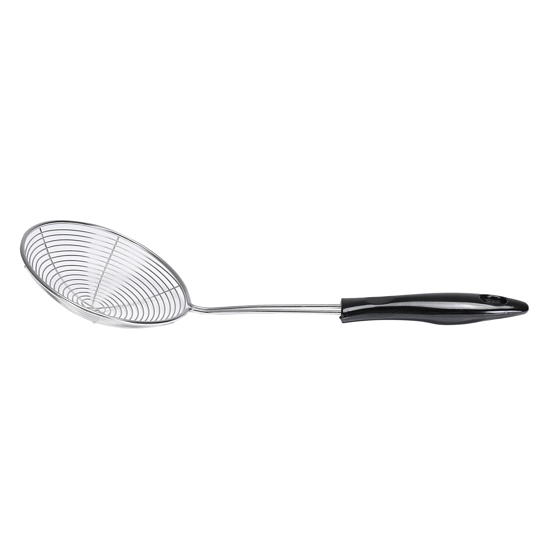 Stainless Steel Skimmer Silver With Black Handle