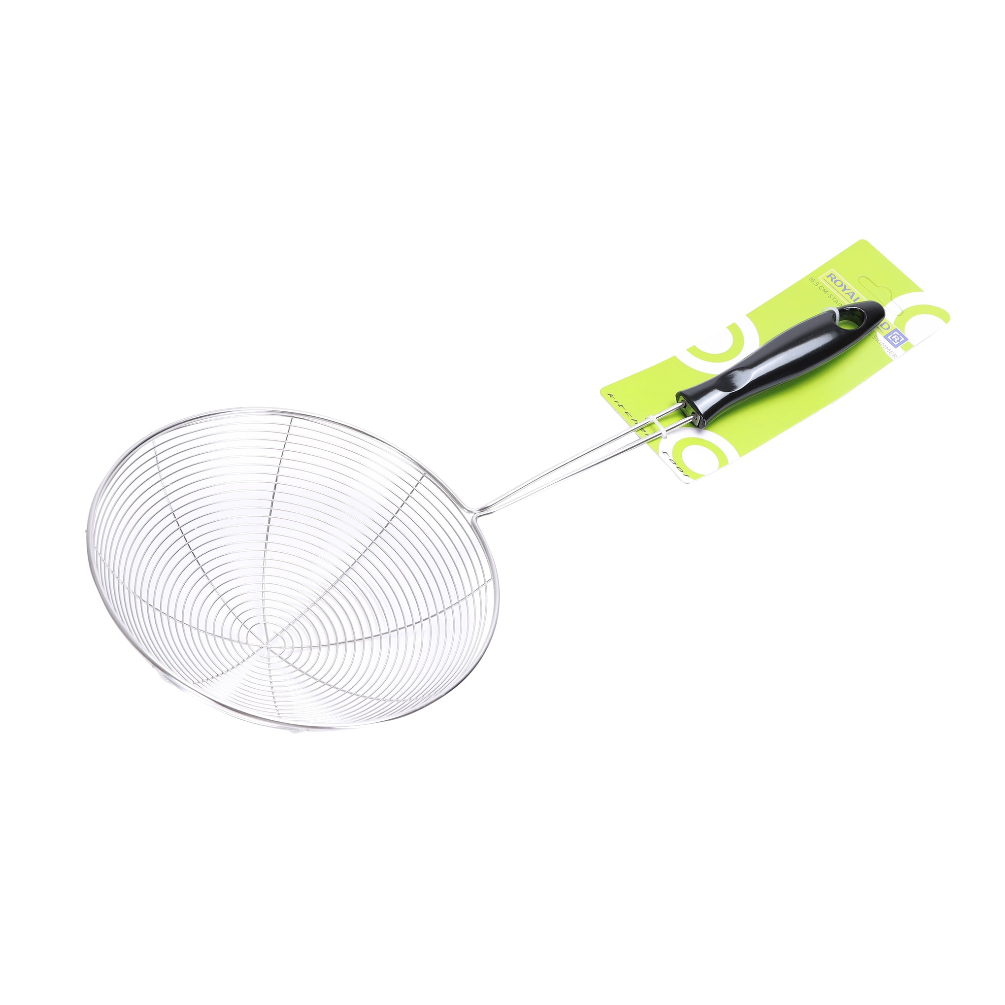 Stainless Steel Skimmer Silver With Black Handle