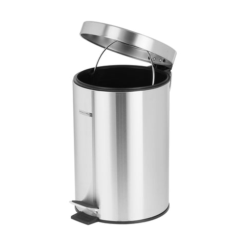 Stainless Steel Recycle Bin Silver 7Liters
