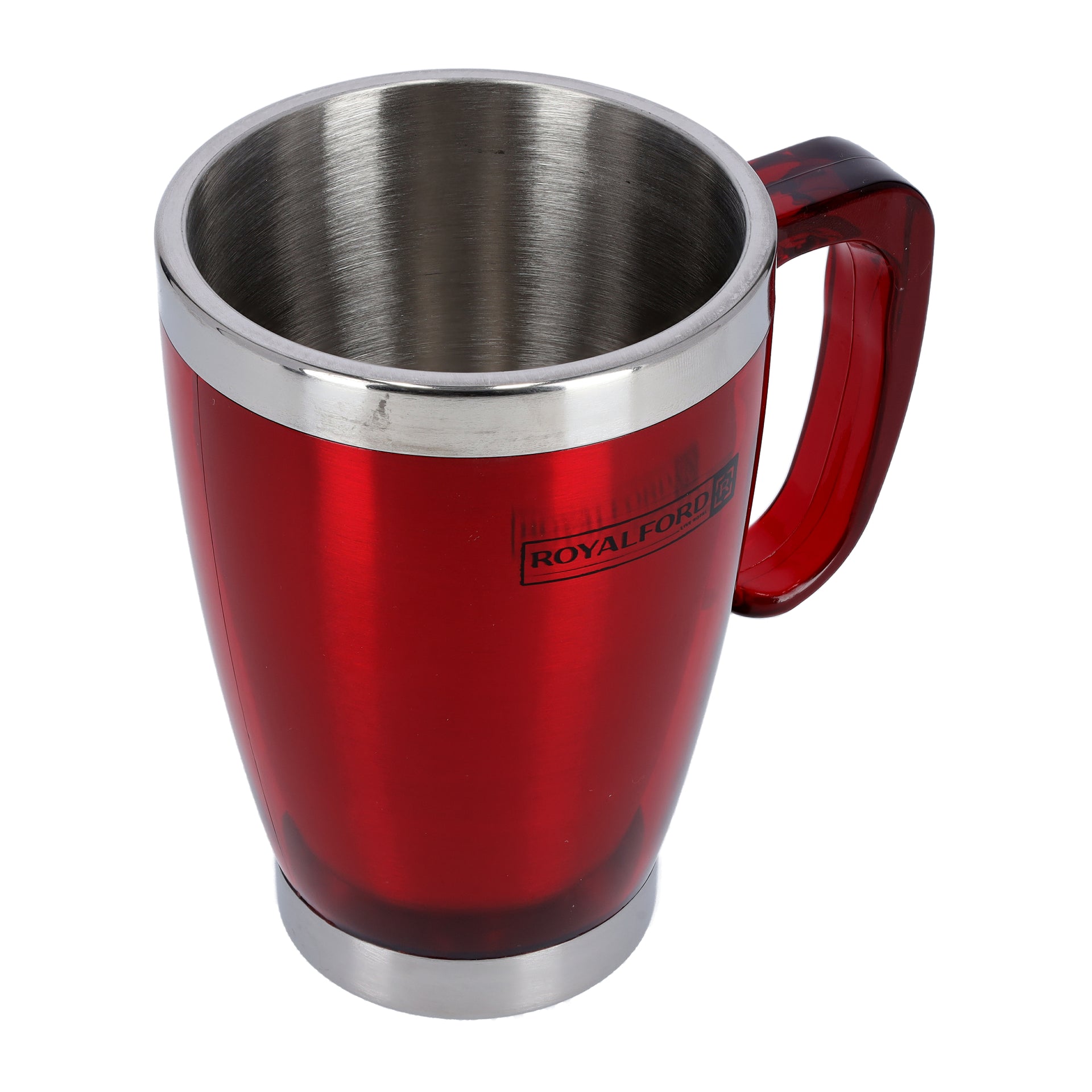 Stainless Steel Travel Mug Red/Black/Silver