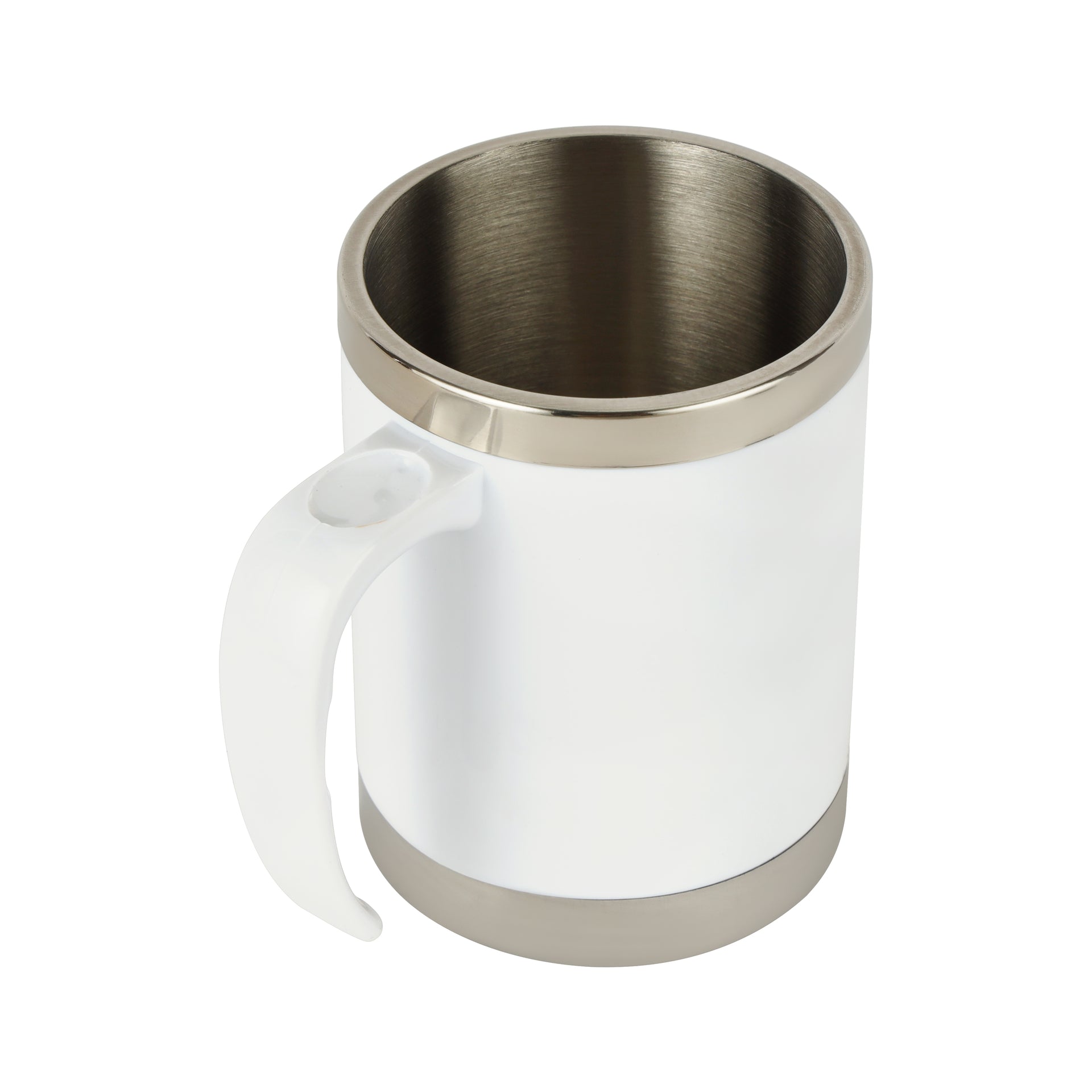 Double Wall Travel Mug 400Ml Ss 304 Inner Pot Hot Cold Silver/Black
