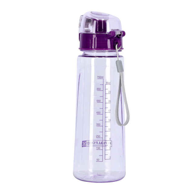 RF5222PP Water Bottle with Time Marker 750ML | BPA Free Sports Bottle with Fruit Infuser Strainer & Straw | Leakproof Fitness Bottle for Gym, Travel & Outdoor Activities
